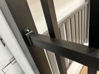 Barandilla de vidrio sin marco desenredado, espiga de acero inoxidable, aleación de aluminio, abrazadera para cerca de piscina, en forma de U escalera exterior, seguridad