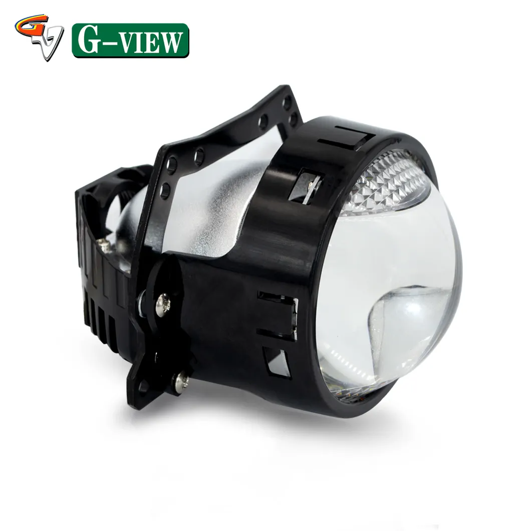 Gview G17 3 인치 80W LED 안개등 이중 초점 렌즈 DRL 6000K 신호등 앰버 방수 안개등 bi led