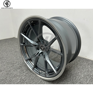 ล้ออัลลอยด์อะลูมิเนียมฟอร์จสีเทาแบบกำหนดเองสำหรับ Audi R8 ขนาด 19" 20" 22" 24" ใหม่ ลายหลายก้าน สีดำ สำหรับการปรับปรุงและอัปเกรด - Product Image 2