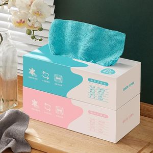 Chiffons en microfibre réutilisables 7,9" x 7,9" sans bords, serviettes en tissu éponge, 20 chiffons de nettoyage en microfibre en boîte - Product Image 1