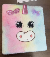 Cahier de Notes Kawaii pour Filles, Carnet de Notes en Peluche, Doux, Moelleux, Reliure Personnalisée, Cadeau pour Enfant