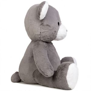 Oso de Peluche Gris, Juguete de Peluche Ultra Suave con Nariz y Patas Blancas, Seguro para Niños, <span class=keywords><strong>Regalo</strong></span> Unisex - Product Image 3