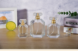 Venta al por mayor vacío 30ml 50ml 100mL mujeres hombres claro hermosa botella de perfume de vidrio con tapa de vidrio - Product Image 6