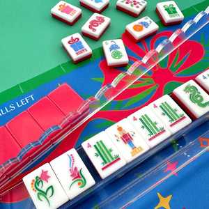 Ensemble de Mahjong Soirée des Fêtes, Style Moderne Paradise, Tuiles de Mahjong Américaines Personnalisées, 160 Pièces, Tuiles Acryliques Luxueuses - Product Image 5