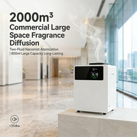 Diffuseur d'arômes intelligent 800 ml contrôlé par application, humidificateur à brume d'huiles essentielles avec télécommande Wi-Fi et arrêt automatique programmé