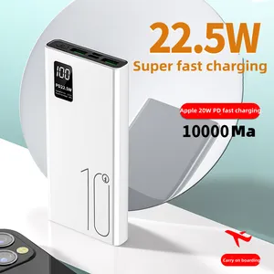 Promotional Custom Logo Promotional Ultra Slim 10000mah Fast Charging Power Bank For Iphone
