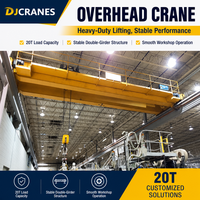 Nouvelle grue à double poutre européenne avec palan électrique de 10 tonnes et 20 tonnes