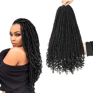 Tomo — <span class=keywords><strong>mèches</strong></span> synthétiques pour femme, 20 pouces, 100 grammes, cheveux de déesse, Faux Crochet, douces, tresses naturelles, 24 brins, Extension brune - Product Image 1