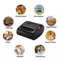 Aplikasi Desain Label Visual UROVO K329 Printer Portabel 80mm Mendukung ZPL TSPL ESC/POS untuk Logistik Ritel