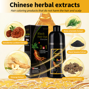Tinte para el Cabello a Base de Hierbas, Color Marrón Púrpura, Sin Amoníaco, Permanente, con Aceite de Argán, Fabricación OEM - Product Image 1