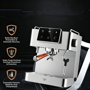 Machine à expresso semi-automatique professionnelle à haute extraction avec écran tactile électronique, cafetière italienne à commande tactile automatique - Product Image 3