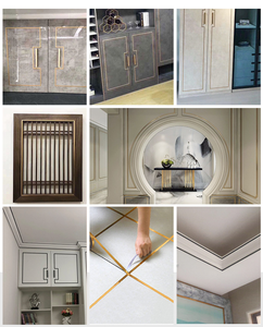 Usine de meubles spécial pour bordure moulure de garniture murale en métal couleur paillettes bande décorative de ménage pour la décoration intérieure - Product Image 6