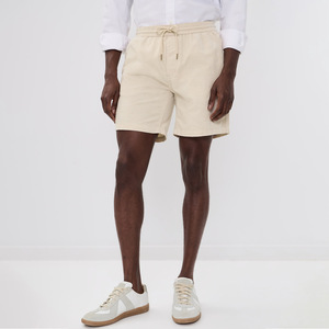 Pantalones Cortos de Verano 2026 para Hombre, Ligeros, Cintura Elástica con Cordón, Corte Recto, Color Sólido, Lavados, de Alta Calidad - Product Image 6