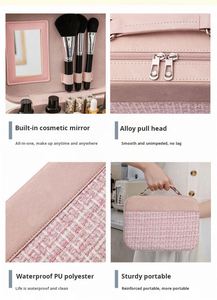 Trousse de Voyage Portable Élégante pour Maquillage – Sac Cosmétique de Soin de la Peau pour Femmes, Idéal pour les Influenceuses - Product Image 3