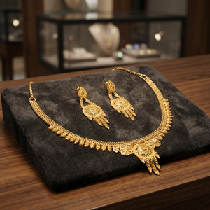 Collares de Moda Chapados en Oro de 14K, 18K, 24K al por Mayor, Conjunto de Joyería de Diseño Tradicional, Joyería de Latón con Relleno de Oro, Oro Joyería - Product Image 2