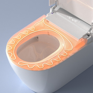 Nouveau design <span class=keywords><strong>de</strong></span> toilettes intelligentes automatiques suspendues au mur pour salle <span class=keywords><strong>de</strong></span> bains avec support en métal - Product Image 4
