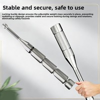 Haltère professionnel en acier inoxydable, réglable, style iranien, pour fitness masculin à domicile, avec marteau de musculation intégré
