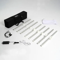 Accessoires d'affichage portables pour salon professionnel en plein air, en maille extensible LED en aluminium durable, imperméables, réutilisables, taille personnalisée