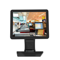 Monitor Layar Sentuh Kapasitif 10-titik Antarmuka Serial Rasio Aspek 4:3 Tahan Air 17 inci Kustom Baru dengan Garansi 3 Tahun