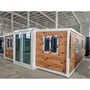 stahl außenwand innenraum effekt schlafzimmer 20 fuß 40 fuß faltbarer erweiterbarer modularer container kleines mobiles haus mit bad