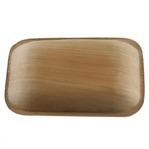 Bandeja Rectangular Desechable Ecológica de Hoja de Palma de 8 Pulgadas, Vajilla Biodegradable para Servir Alimentos, para Bodas, Marca OEM - Product Image 2