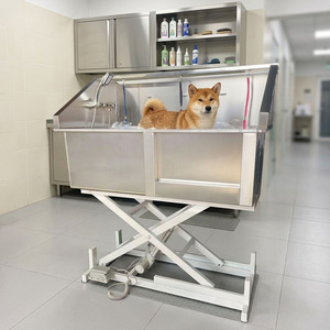 Stainless Steel Lifting <b>Bath</b> Tub 120cm Electric Height Adjustable For <b>Pet</b> Shops - Product Image 2