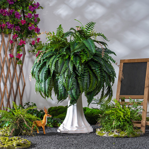 <span class=keywords><strong>Plantes</strong></span> artificielles de fougère de Boston résistantes aux UV <span class=keywords><strong>pour</strong></span> la décoration intérieure et extérieure du jardin, fausse plante <span class=keywords><strong>pour</strong></span> le salon et le bureau, décoration de la maison - Product Image 4