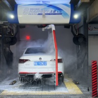 Machine de lavage de voitures portable sans contact à 360° haute pression avec sécheuse pour le nettoyage des camions