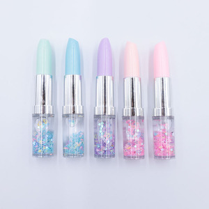 Creative Lipstick Gel <b>Pen</b> <b>Multi</b> <b>Colored</b> Glitter Ink Bullet Tip Office Stationery Gift - Product Image 2