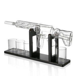 Décanteur de pistolet <span class=keywords><strong>AK47</strong></span> de luxe avec lunettes à balles Unique alcool verre pistolet <span class=keywords><strong>bouteille</strong></span> d'alcool hommes cadeaux papa père anniversaire Bar - Product Image 4
