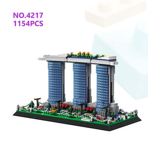 Wange 4217 Marina Bay Sands Singapur, Bloques de Plástico Creativos, Modelo de Ladrillos, Juego de Bloques de Construcción Educativos para Niños, Juguete de Plástico - Product Image 1