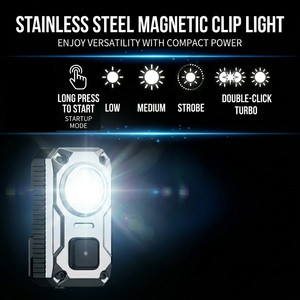 Linterna LED EDC Mini Recargable con Diseño de Clip Magnético para Fácil Transporte Diario, Batería de 1200 mAh, 5 Modos, Linterna de Llavero para Camping - Product Image 3