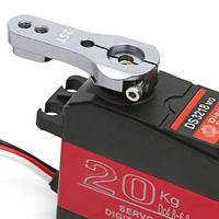 Servo Digital DS3218 de 20 KG, Impermeable IP66, 6.8V, Alto Torque, 180 Grados, Doble Rodamiento de Bolas, Engranaje Metálico para Brazo Robótico de Dron RC