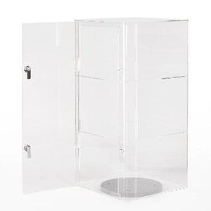 Supports d'affichage en acrylique transparent, armoire en acrylique avec 2 étagères, protégez vos produits - Product Image 2