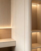 Armoires XINGRUO, meubles de chambre à coucher, armoire intégrée avec étagères de présentation et bureau pour la maison