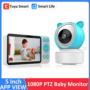 Mới nhất video bé màn hình từ Trung Quốc nhà máy tuya với phát hiện khóc tầm nhìn ban đêm Pan nghiêng hai-cách nói chuyện video chuông cửa - Product Image 4