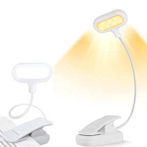 ไฟอ่านหนังสือแบบคลิป LED ปรับความสว่างได้ 4 ระดับ สีขาว ชาร์จผ่าน USB ใช้สำหรับอ่านหนังสือบนเตียง - Product Image 6