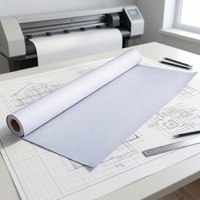 Papier journal gris clair premium 45g pour vêtements, dessin de patrons sur traceur CAD