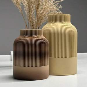 Jarrones Japoneses de Plástico Impresos en 3D, Diseño Moderno de Mediados de Siglo, Decoración Impermeable para el Hogar, para Flores y Bodas - Product Image 1