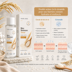 Tónico Hidratante Suave, Prepara la Piel Seca y Sensible, Fortalece la Barrera Cutánea, Retiene la Humedad, Sin Fragancia, Ceramida, Tónico Hidratante de Arroz - Product Image 2