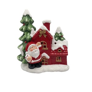 Maisons en céramique figurines <span class=keywords><strong>Noël</strong></span> Village <span class=keywords><strong>du</strong></span> <span class=keywords><strong>Père</strong></span> <span class=keywords><strong>Noël</strong></span> Maisons éclairées - Product Image 6