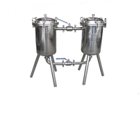 Panier filtrant double en acier inoxydable pour filtration continue des liquides dans l'industrie alimentaire et chimique