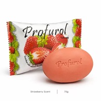 Jabón Sólido Artesanal en Barra de 75g con Aroma a Uva, Jabón de Baño Hidratante con Aroma Frutal, Empaque a Granel para una Piel Fresca y una Limpieza Profunda