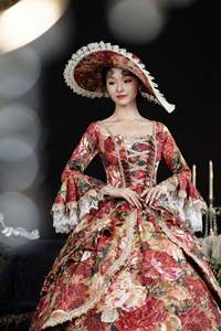 QQWZ968 abito da dramma europeo medievale retrò vestito da corte Gothiced Costume da <span class=keywords><strong>Opera</strong></span> Vintage Royal Lady - Product Image 2