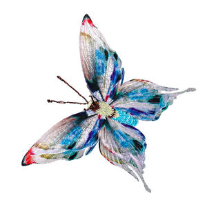 تطريز مخصص طباعة نقل الحرارة رائعة فراشة التصحيح اللباس الدانتيل التطريز الديكور الملابس التصحيح المطرزة - Product Image 4