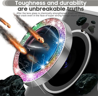 Protection d'objectif d'appareil photo en diamant scintillant pour Samsung Galaxy S25 S24 S26 S23 S22 ultra Z Flip FOLD 7 6 4 5 3, verre trempé