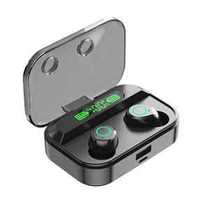 Earphone <span class=keywords><strong>Mini</strong></span> TWS layar sentuh Digital, <span class=keywords><strong>Headset</strong></span> 9D Stereo portabel olahraga tahan air - Product Image 2