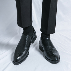 <span class=keywords><strong>Mocasines</strong></span> de Vestir Formales para Hombre, Talla Grande 38-46, Diseño de Cocodrilo, Punta Puntiaguda, para Uso Diario y de Negocios - Product Image 4