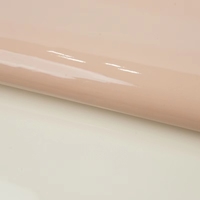 Échantillon gratuit de cuir synthétique PU miroir glacé écologique personnalisé, épaisseur 0,7 mm