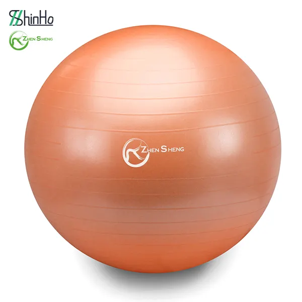 Zhensheng Fabriek Groothandel Eco-Vriendelijke Anti-Burst Pvc Fitness Oefening Yoga Bal Stabiliteit Gym Balans Bal Met Pomp